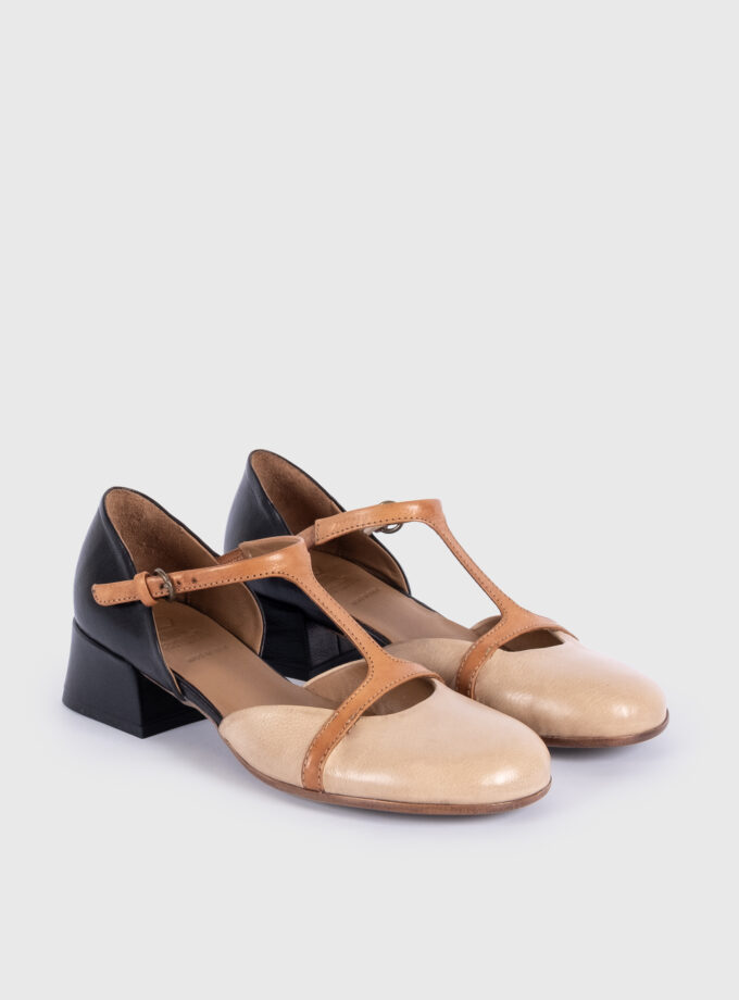 Helen - sand/caramel/black